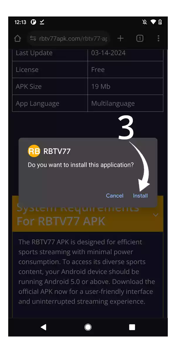 how to install apk step 3